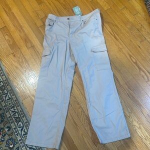 Cream cargo pants